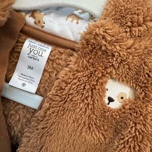 Cozy puppy baby onesie